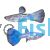 Pair Metal Snakeskin Guppy