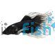 Male Crowntail Black-White Tip Betta 