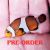 2x Mocca Clownfish 3cm