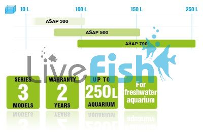 Aquael Asap Filter 500 Lph (50L-150L Aquarium)