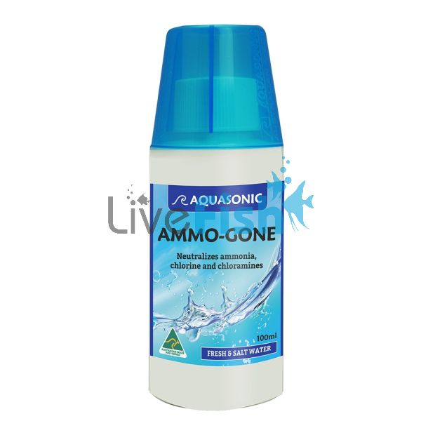 Aquasonic Ammo-Gone (Ex Chlormon) Water Conditioner 100ml