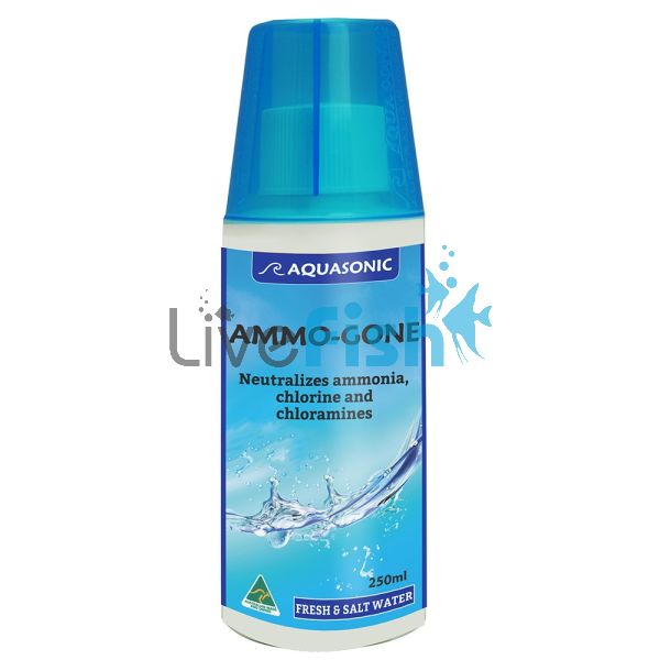 Aquasonic Ammo-Gone (Ex Chlormon) Water Conditioner 250ml 