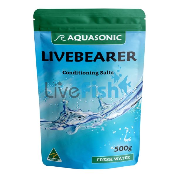 Aquasonic Livebearer Conditioning Salts 500gm Bag