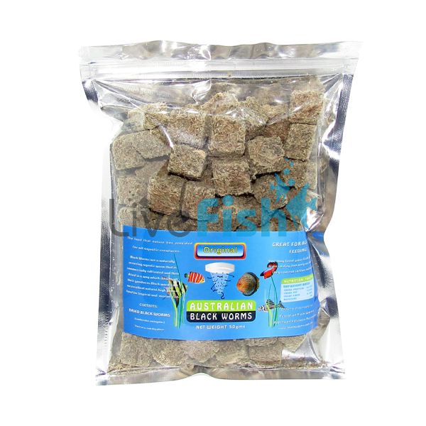 Cube Blackworm Freeze Dried 50G