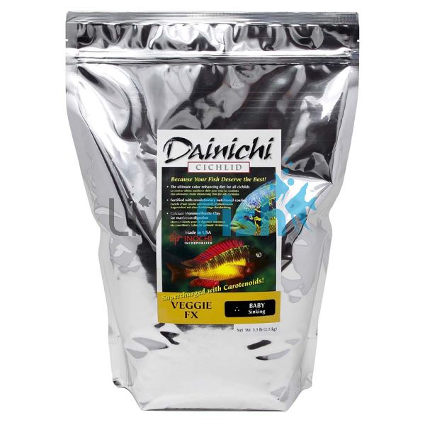 Dainichi Cichlid Veggie FX 2.5kg - Sinking 1mm