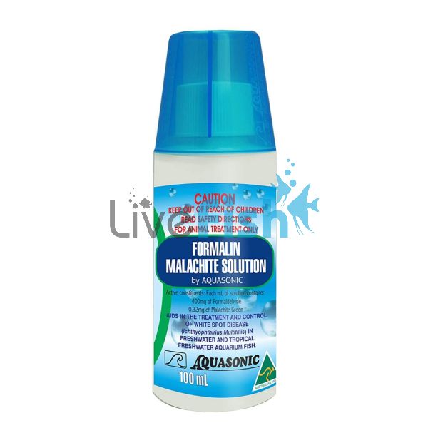 Aquasonic Formalin / Malachite Soln 100ML