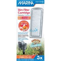 Marina Slim Power Filter Zeolite Cartridge 3PK