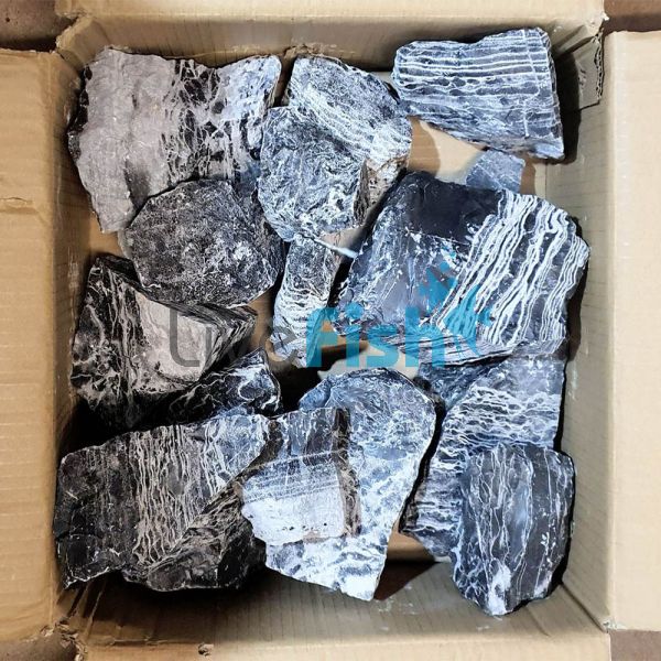Black and White Stone 20kg - Thin lines