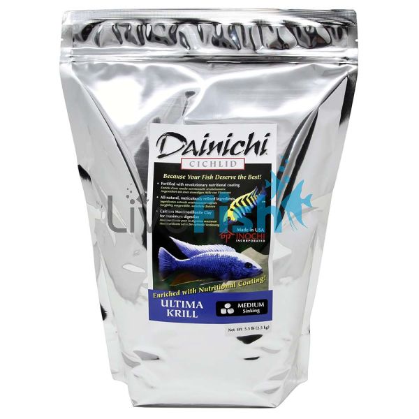 Dainichi Ultima Krill Fish Food, Floating Pellets, Small 3mm, 250g – Aqua  Premium
