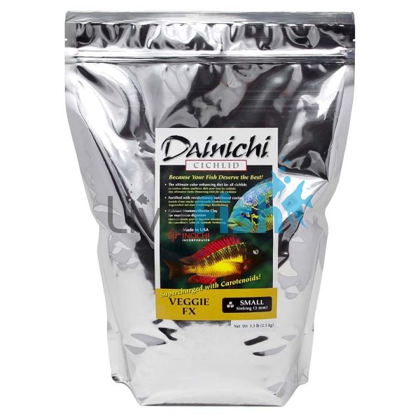 Dainichi Cichlid Veggie FX 2.5kg - Sinking 3mm